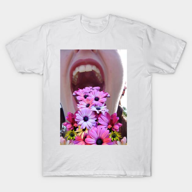 Vomiting Flowers T-Shirt by artpirate